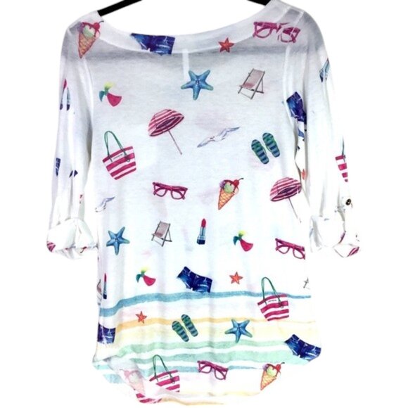 d.n.a. Couture Beach Sun top cover up size medium - Picture 3 of 5